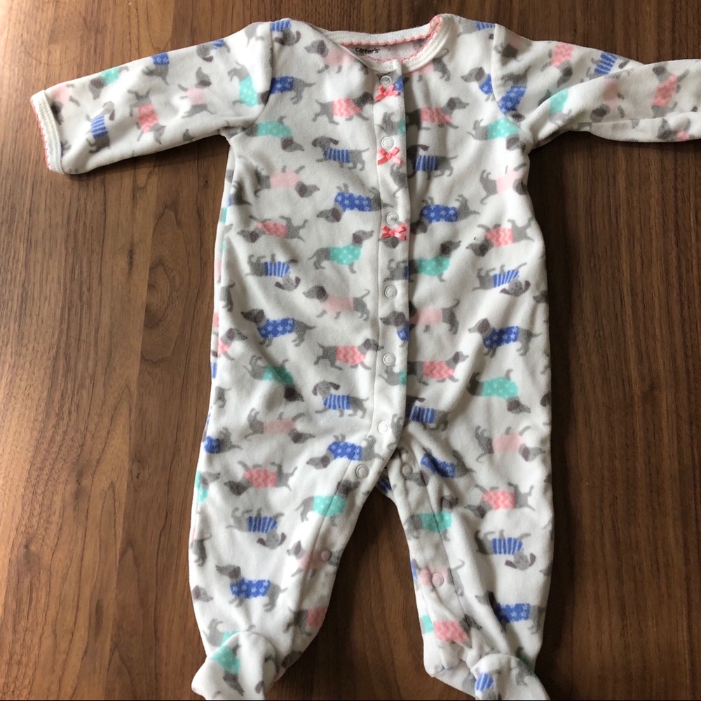 Carter’s fleece footie pajamas